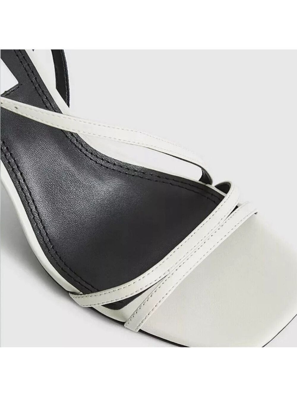 Reiss Bali Heeled Strappy Stiletto Sandals in Off White Size 40, US 9.5 - Picture 4 of 12
